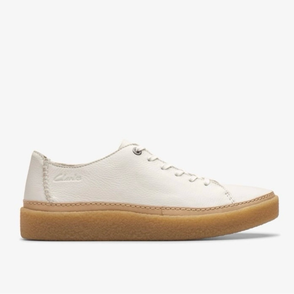 Clarks Men's Oakpark Low White Leather size 10 M